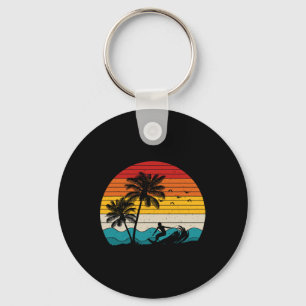 Surfen Vintage Surfer Retro Surf Hawaii Strand Url Schlüsselanhänger