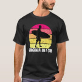 Surfen Virginia Beach Surfer Surf T-Shirt (Vorderseite)