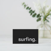 Surfen. Visitenkarte (Stehend Vorderseite)