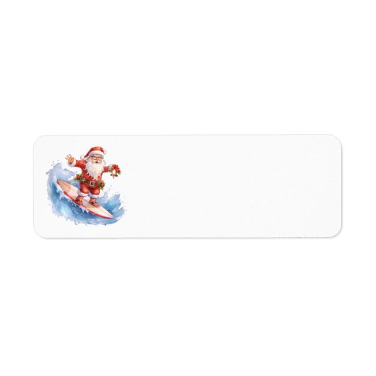 Surfen von Santa Address Labels (Vorne)
