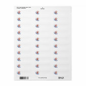Surfen von Santa Address Labels (Vorne)