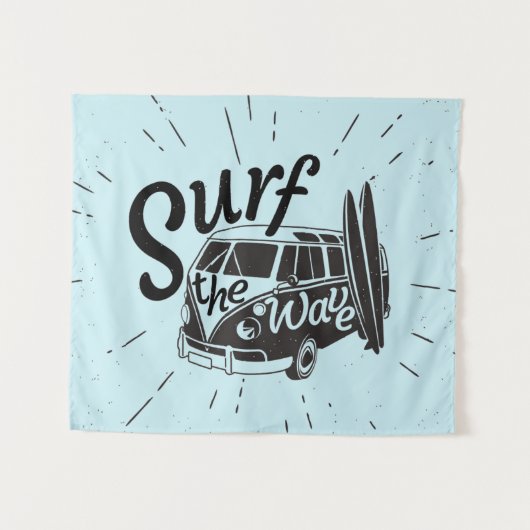 Surfen Wandteppich (Vorderseite (Horizontal))