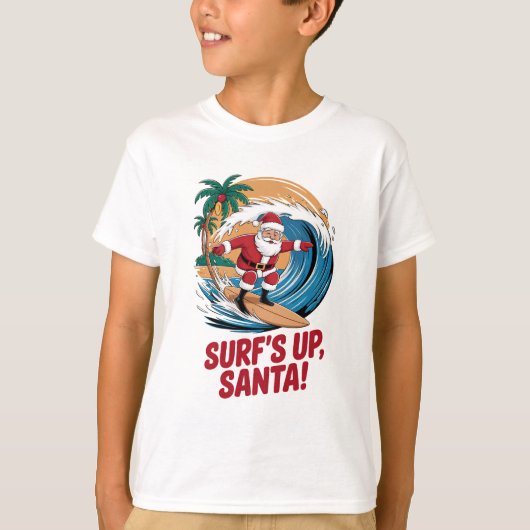 Surfen Weihnachten T-Shirt (Vorderseite)