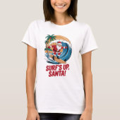 Surfen Weihnachten T-Shirt (Vorderseite)