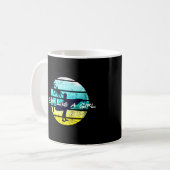 Surfen wie ein Girl Surfer Girl Geschenk Surfbrett Kaffeetasse (Vorderseite Links)