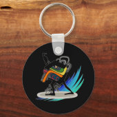 Surfen wie ein Krieger Schlüsselanhänger (Vorderseite)