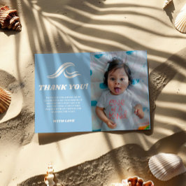 Surfen zum Geburtstag, das große Foto Dankeschön K Dankeskarte