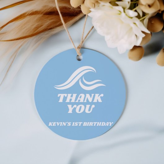 Surfen zum Geburtstag , der große Geschenkanhänger