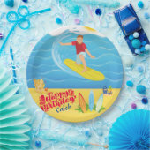 Surfen zum Geburtstag Pappteller (Party)