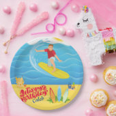 Surfen zum Geburtstag Pappteller (Party)