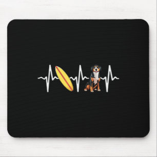 Surfende Entlebucher Sennenhund Herzschlag Hund Li Mousepad