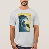 Surfende Flipperautomat-Maschine T-Shirt (Vorderseite)