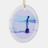 Surfende Foto-Entwurfs-Verzierung Keramikornament (Rechts)