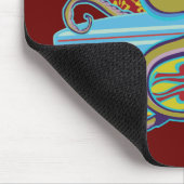 Surfende Halloween-Krake Mousepad (Ecke)