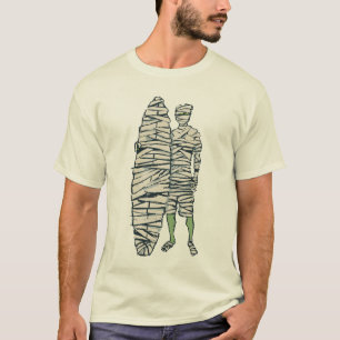 Surfende Halloween-Mama T-Shirt