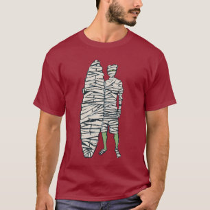 Surfende Halloween-Mama T-Shirt
