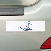 surfende Ikone des Surfers Autoaufkleber (Auf Auto)