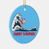 surfende Sankt Keramik Ornament (Rechts)