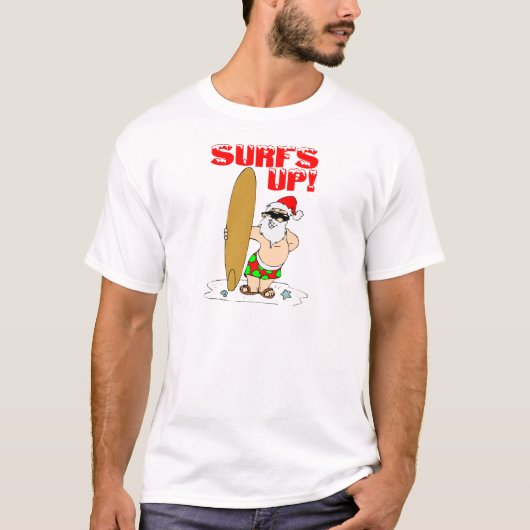 Surfende Sankt T-Shirt (Vorderseite)