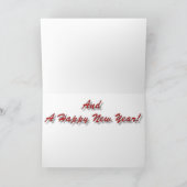 Surfende Sankt-Weihnachtskarte Feiertagskarte (Innenseite)