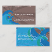 Surfende Wellen-Karte Visitenkarte (Vorne/Hinten)