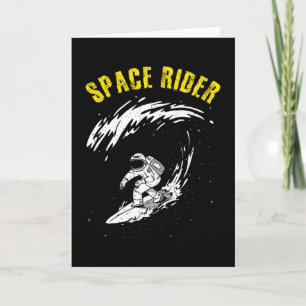 Surfender Astronaut Weltraum-Reiter Karte