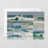 Surfender Fistral Newquay Cornwall Wipeout Postkarte (Vorne/Hinten)