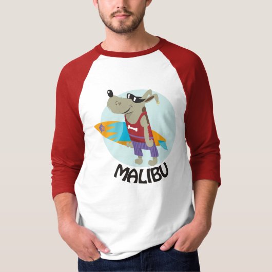 surfender HundeT - Shirt Malibu (Vorderseite)
