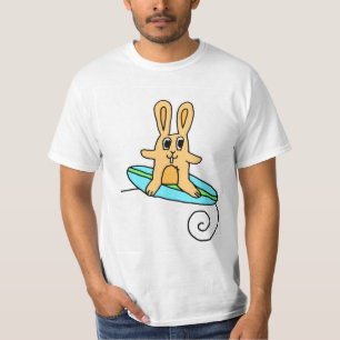 Surfender Kaninchen-T - Shirt