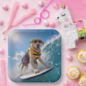 Surfender Labrador Retriever Pappteller (Party)