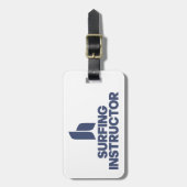 Surfender Lehrer Gepäckanhänger (Vorderseite vertikal)