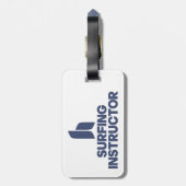 Surfender Lehrer Gepäckanhänger (Rückseite vertikal)