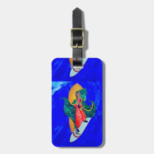 surfender Nonnen-Gepäckanhänger Gepäckanhänger