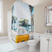 Surfender Packwagen Duschvorhang (Beispiel)