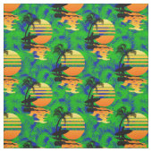 Surfender Sonnenuntergang Stoff (Muster)