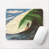 Surfender Surfer die Rohr-Fahrozean-Welle MousePad (Mit Mouse)