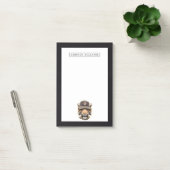 Surfender Tiger | addieren Ihren Namen Post-it Klebezettel (Büro)