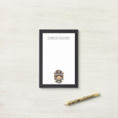 Surfender Tiger | addieren Ihren Namen Post-it Klebezettel (Auf Schreibtisch)