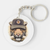 Surfender Tiger Schlüsselanhänger (Rückseite)