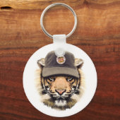 Surfender Tiger Schlüsselanhänger (Vorderseite)