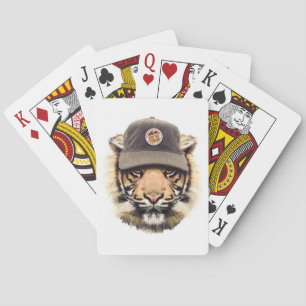 Surfender Tiger Spielkarten