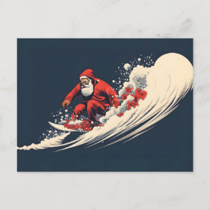 Surfender Weihnachtsmann Sommer Weihnachten