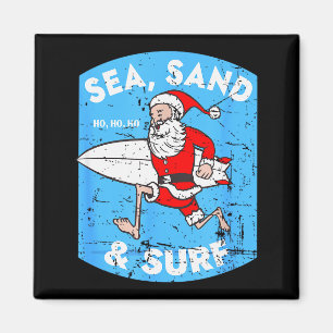Surfender Weihnachtsmann - Weihnachts-Surfboard-We Magnet