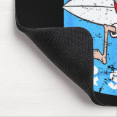 Surfender Weihnachtsmann - Weihnachts-Surfboard-We Mousepad (Ecke)