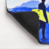 Surfendes Mousepad entworfen von Colin Carr-Nall (Ecke)