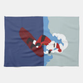 Surfendes Sankt-Geschirrtuch Geschirrtuch (Horizontal)