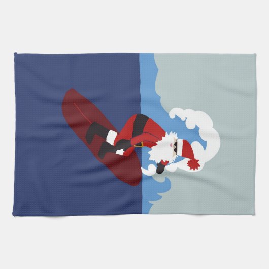 Surfendes Sankt-Geschirrtuch Geschirrtuch (Horizontal)