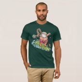 Surfendes Sankt-WeihnachtsShirt T-Shirt (Vorne ganz)