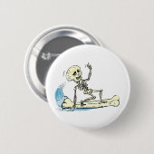 surfendes Skelett Button (Vorne & Hinten)