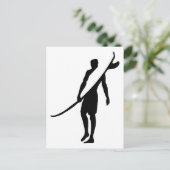 Surfer1 Postkarte (Stehend Vorderseite)